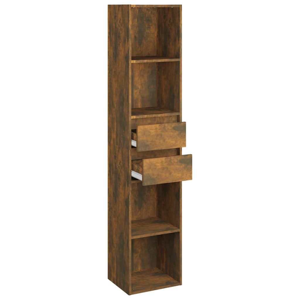 Bookcase smoked oak 36x30x171 cm wood material