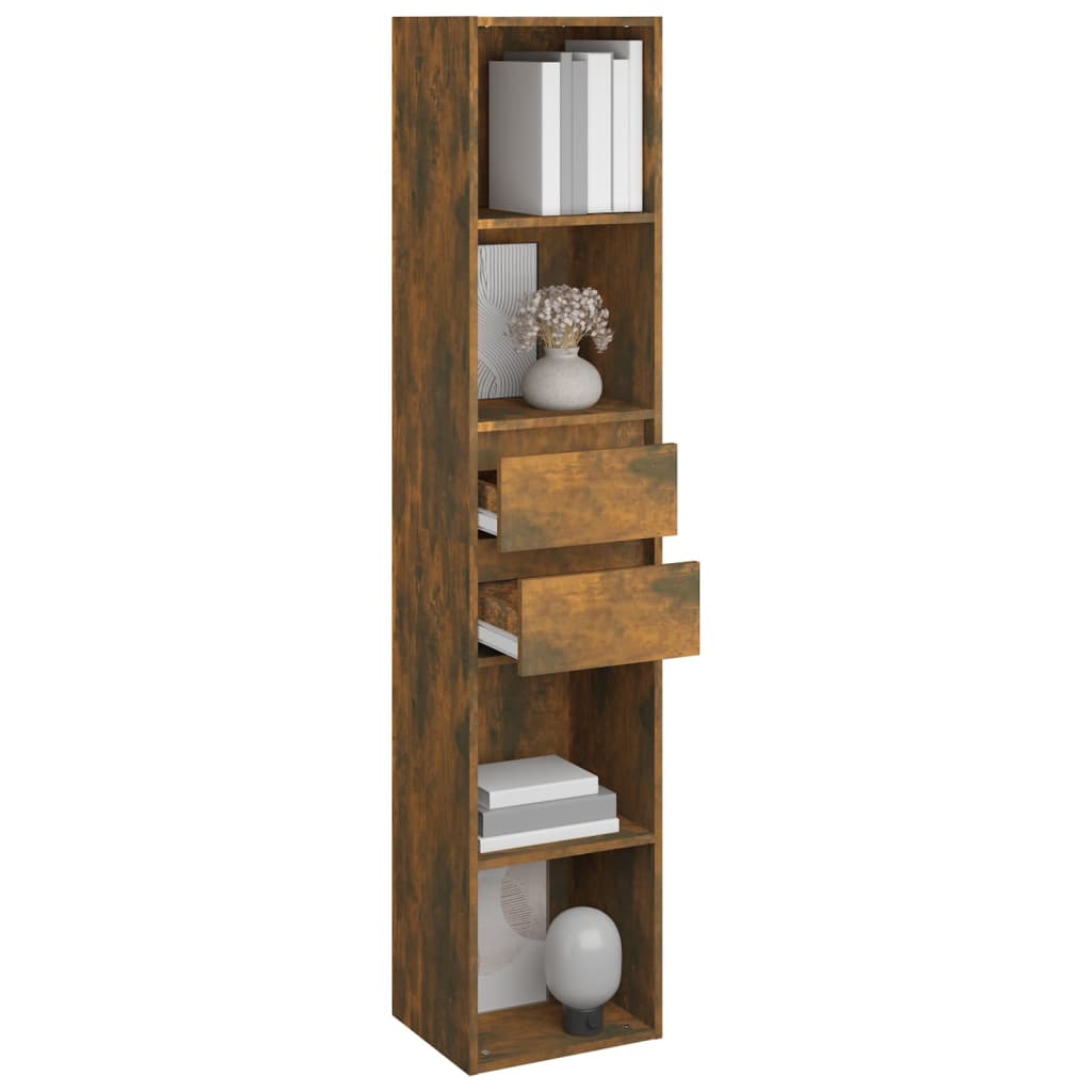 Bookcase smoked oak 36x30x171 cm wood material