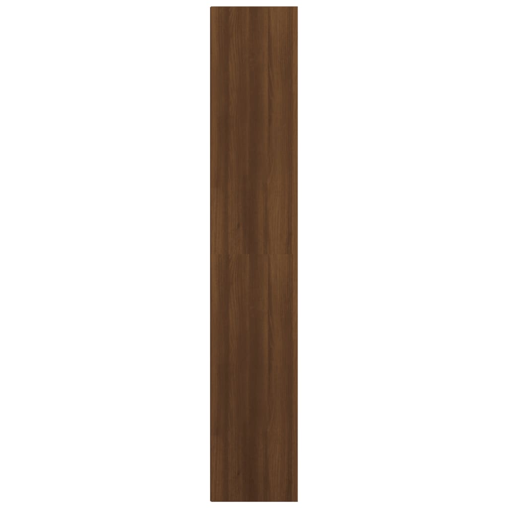 Bibliothèque aspect chêne marron 36x30x171 cm matériau bois