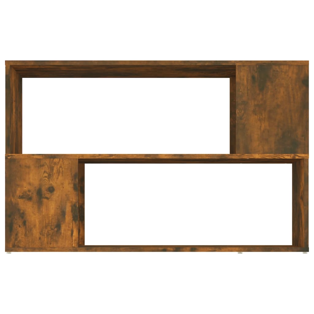 Bookcase smoked oak 100x24x63 cm wood material