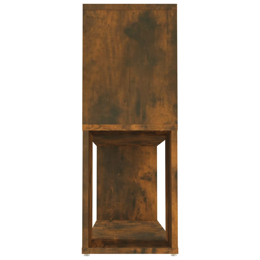 Bookcase smoked oak 100x24x63 cm wood material