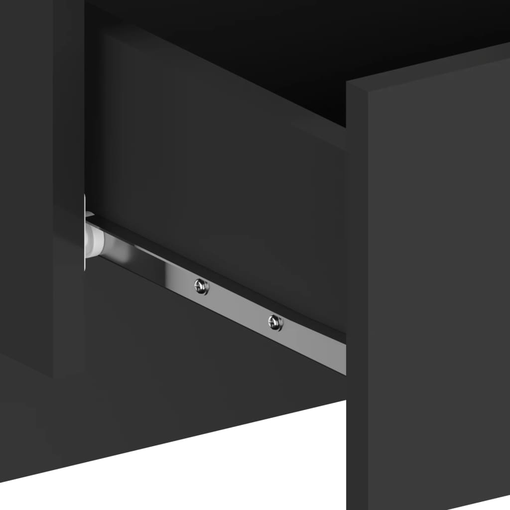 Wall bedside tables 2 pcs. Black