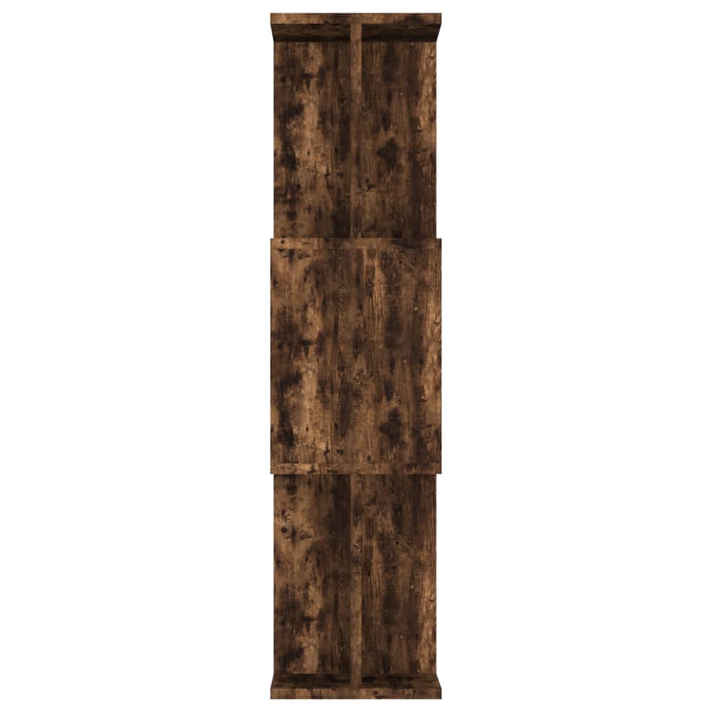 Bibliothèque/séparateur de pièce chêne fumé 80x24x96 cm matériau bois