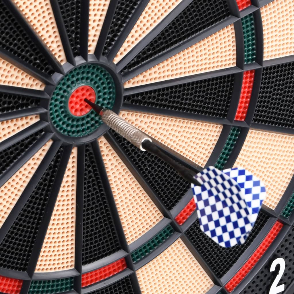 Electric dartboard with darts black polypropylene