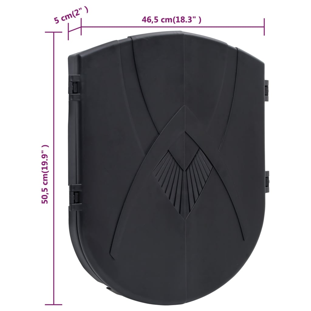 Electric dartboard with darts black polypropylene