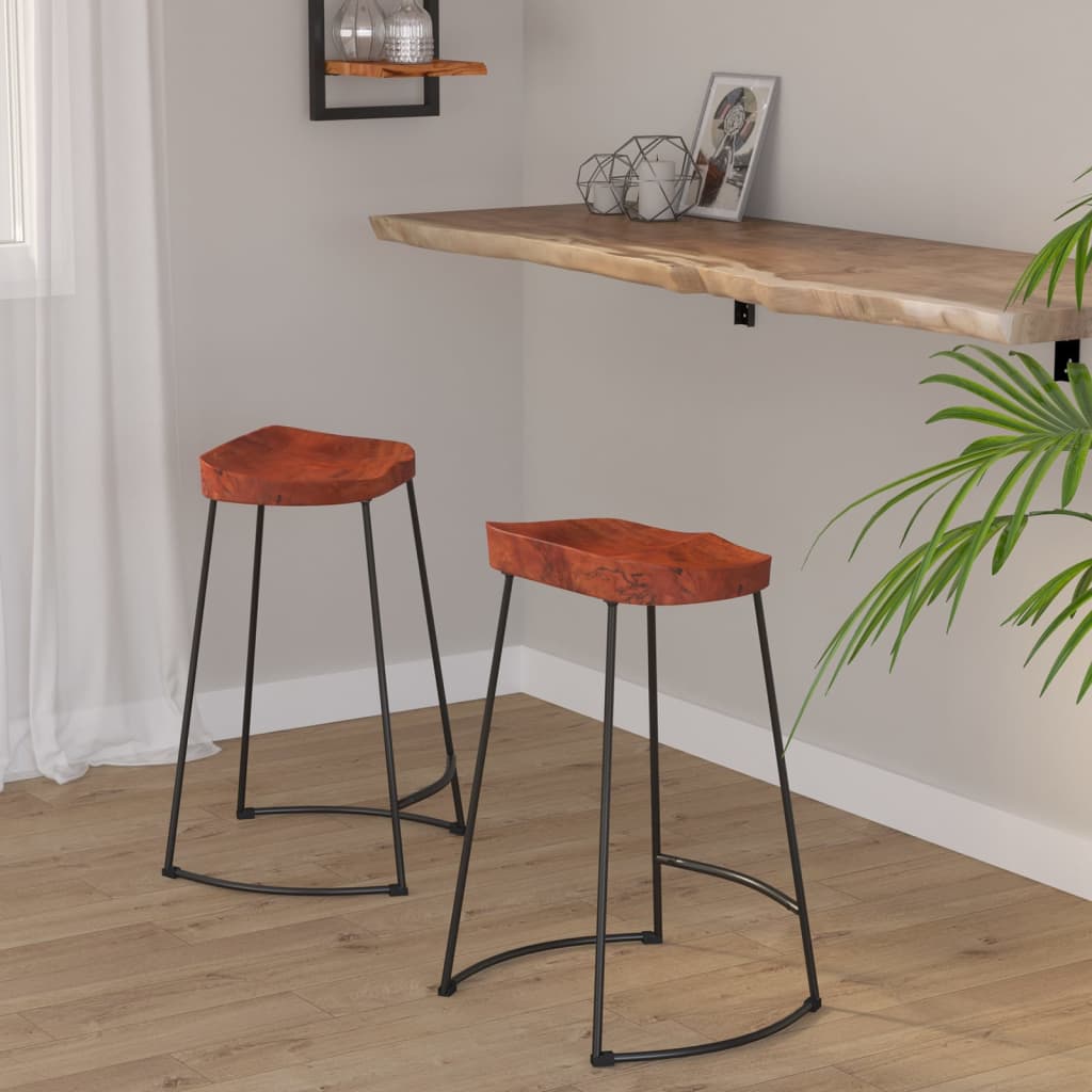 Gavin bar stools 2 pcs. 45x40x63 cm solid mango wood