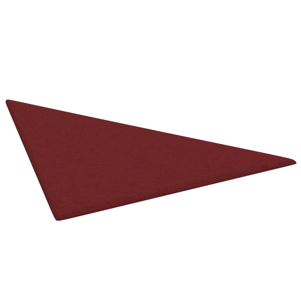 Wall panels 12 pcs. Wine red 30x30 cm fabric 0.54 m²