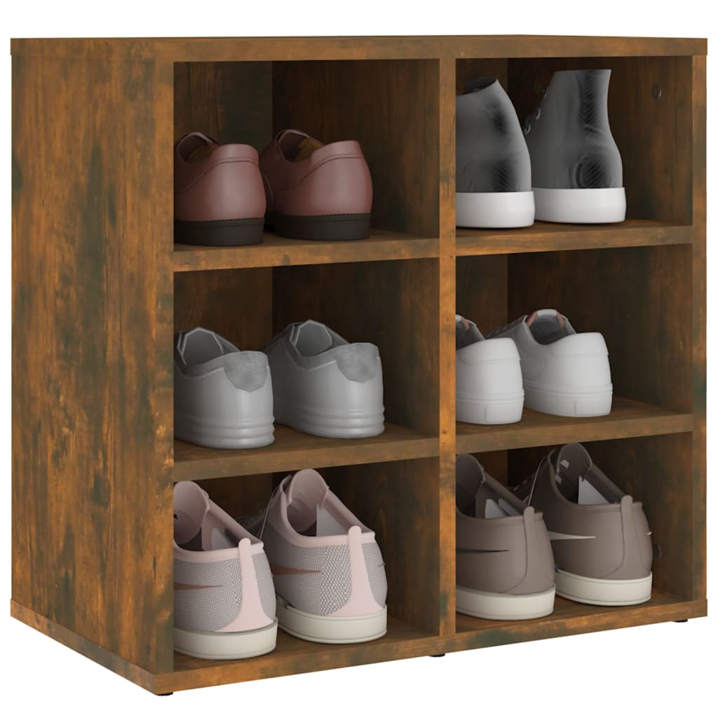 Shoe racks 2 pcs. smoked oak 52.5x30x50 cm