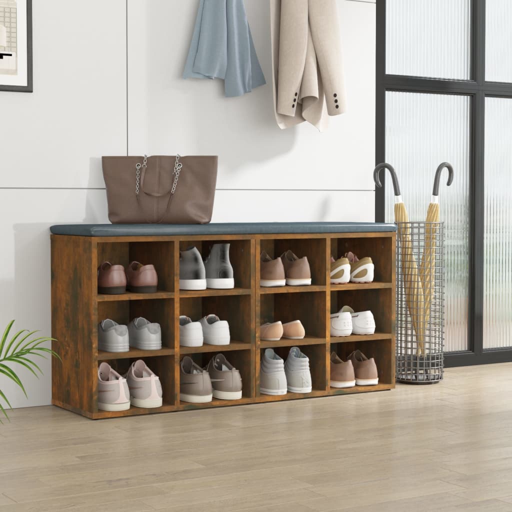 Shoe racks 2 pcs. smoked oak 52.5x30x50 cm