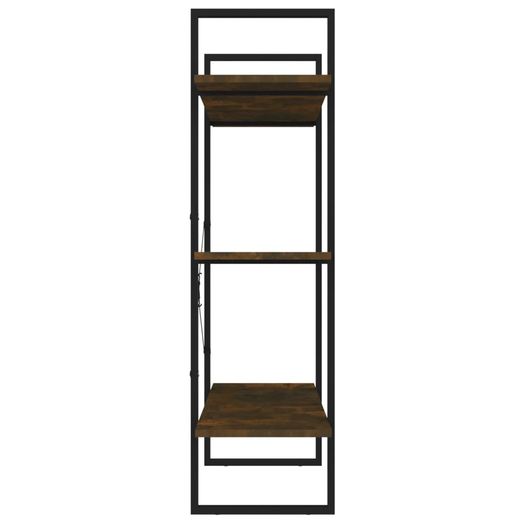 Bibliothèque chêne fumé 100x30x105 cm matière bois