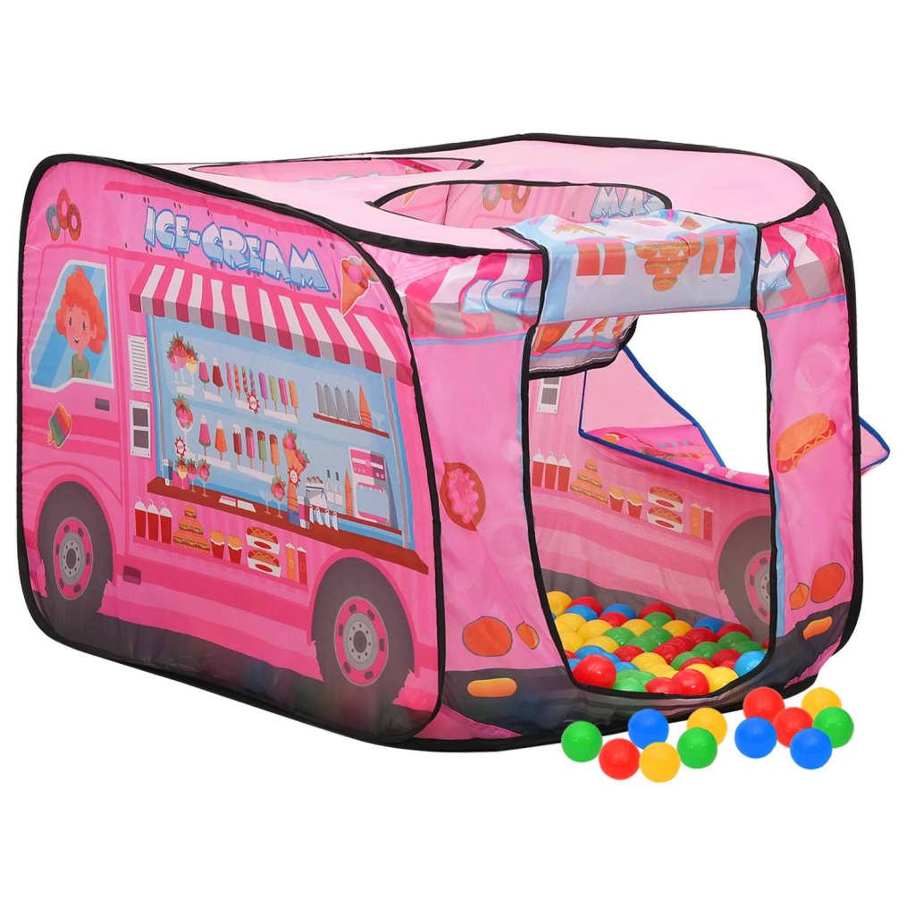 Tente de jeu pour enfants rose 70x112x70 cm