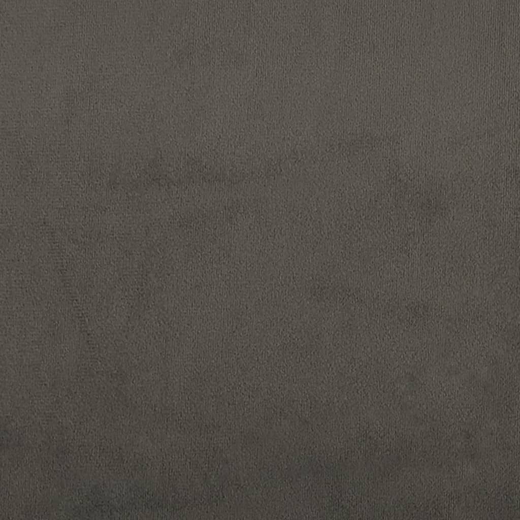 Dining room chairs 2 pcs. Dark gray velvet