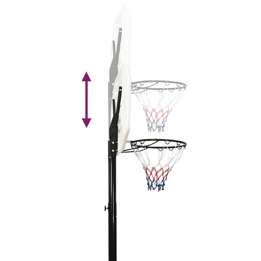 Basketball stand white 258-363 cm polyethylene