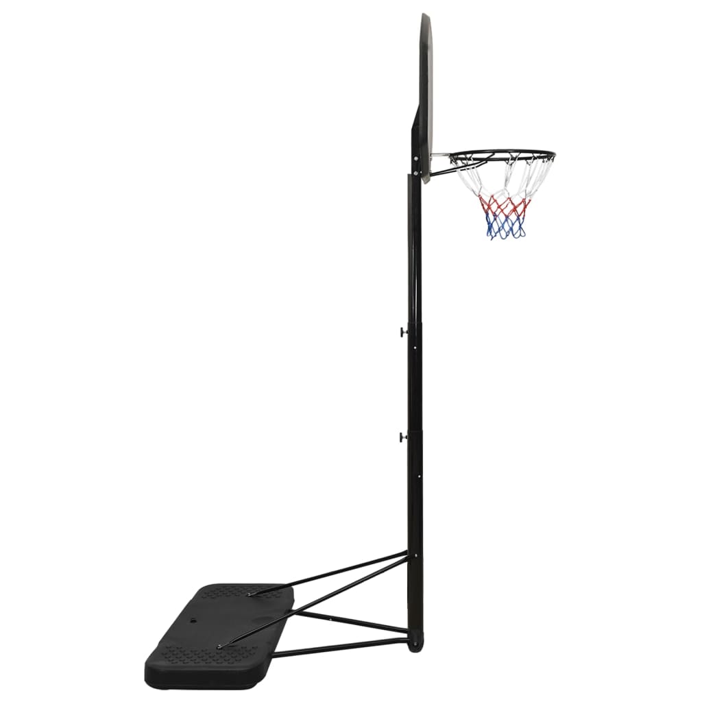 Support de basket noir 258-363 cm en polyéthylène