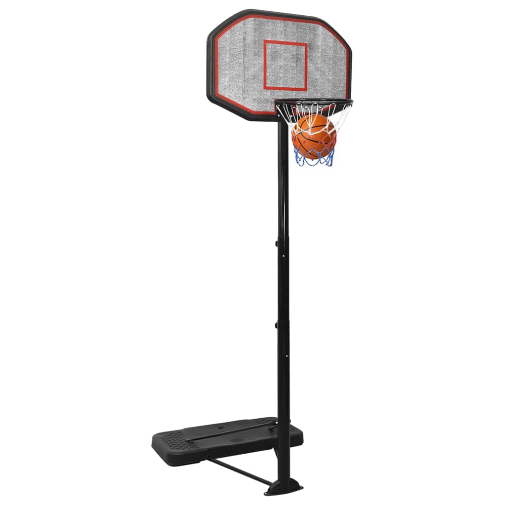 Support de basket noir 258-363 cm en polyéthylène