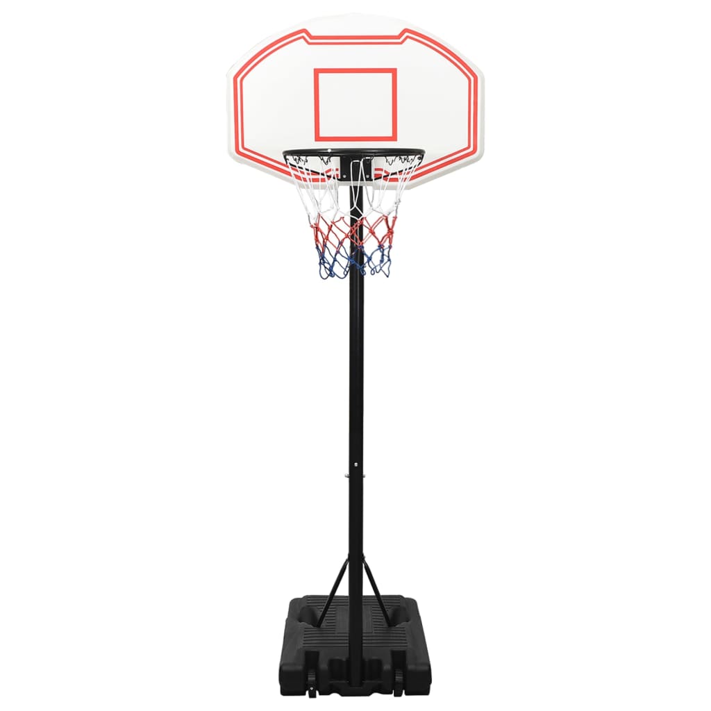 Support de basket blanc 237-307 cm en polyéthylène