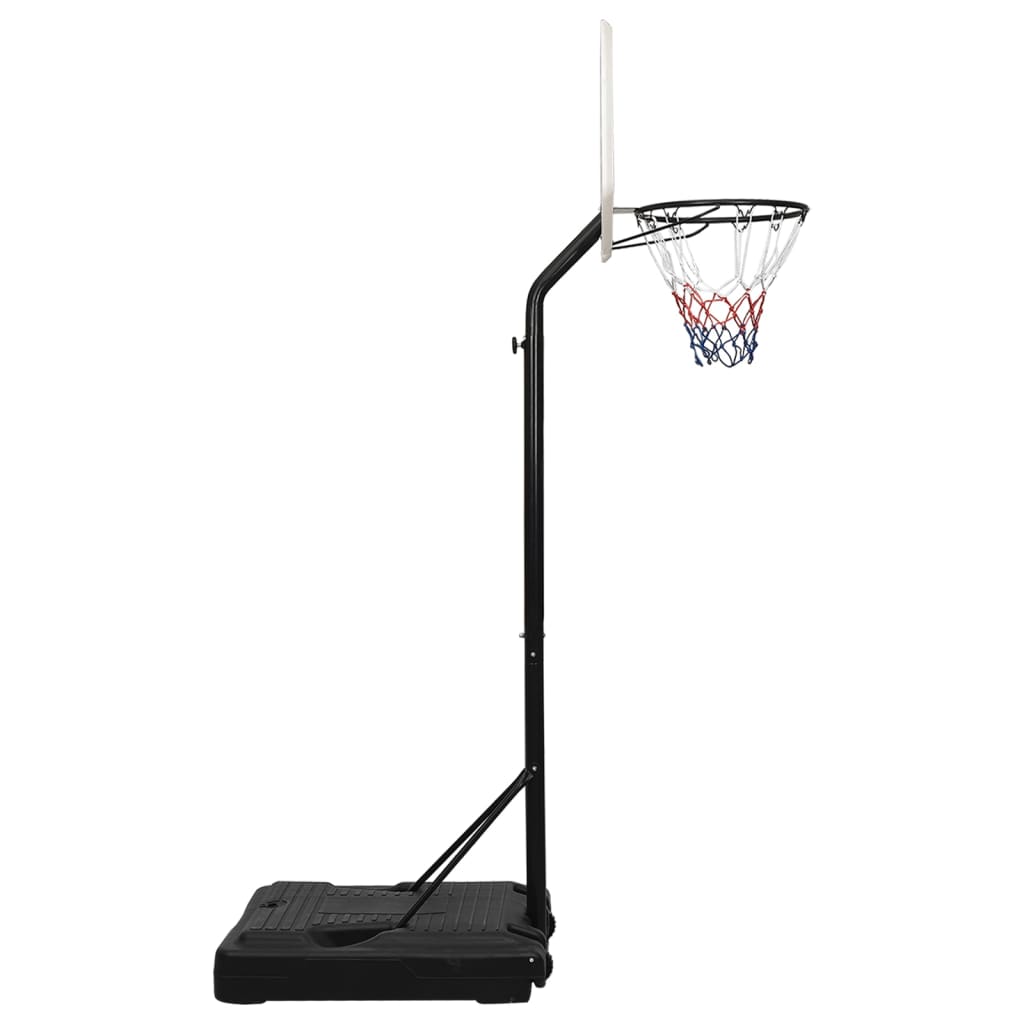 Support de basket blanc 237-307 cm en polyéthylène