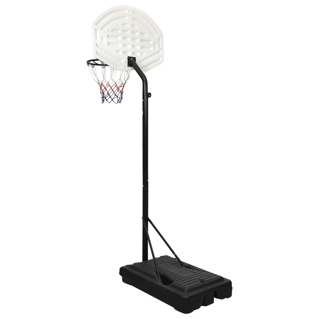 Support de basket blanc 237-307 cm en polyéthylène