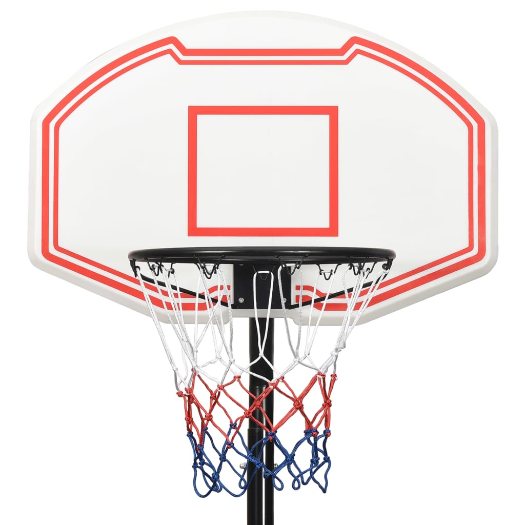 Support de basket blanc 237-307 cm en polyéthylène