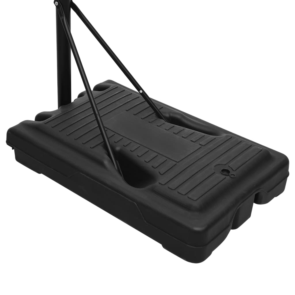 Basketball stand black 237-307 cm polyethylene