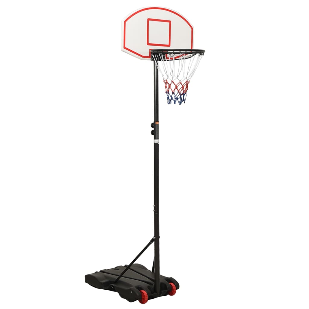 Support de basket blanc 216-250 cm en polyéthylène
