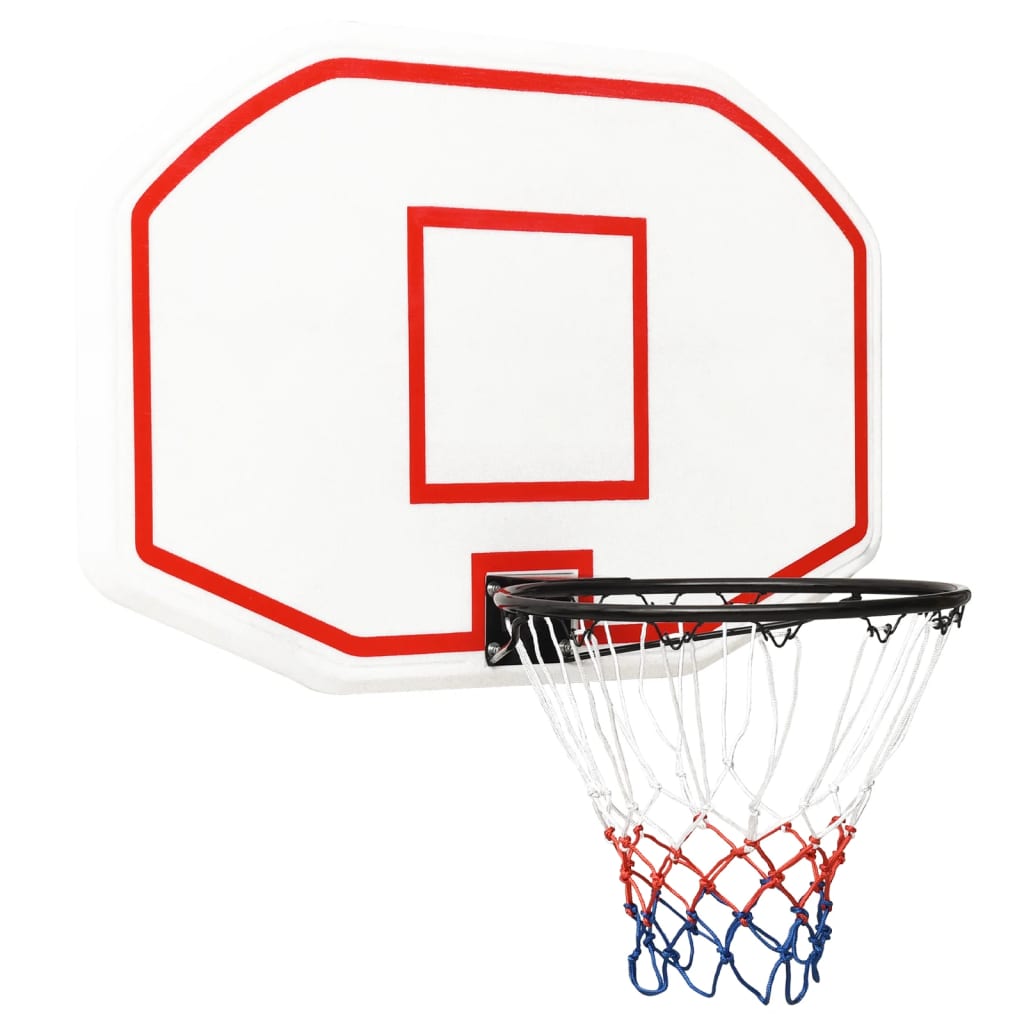 Basketball hoop white 109x71x3 cm polyethylene