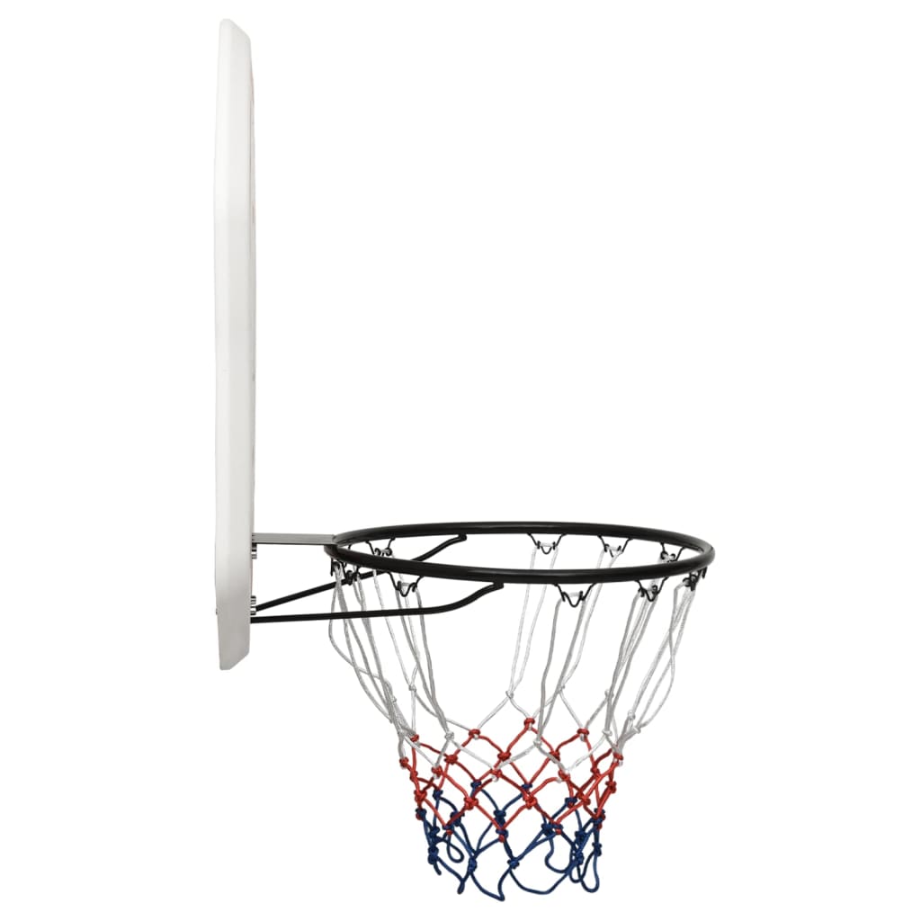 Basketball hoop white 109x71x3 cm polyethylene