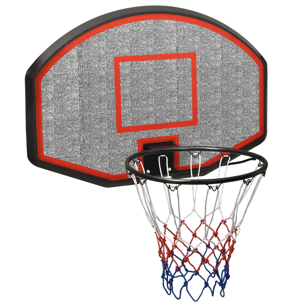 Basketball hoop black 90x60x2 cm polyethylene
