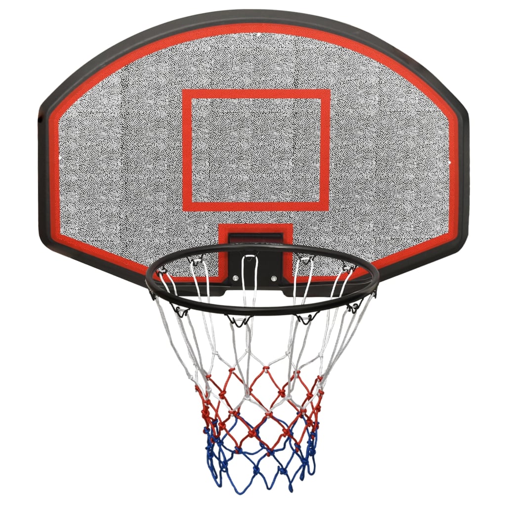 Basketball hoop black 90x60x2 cm polyethylene