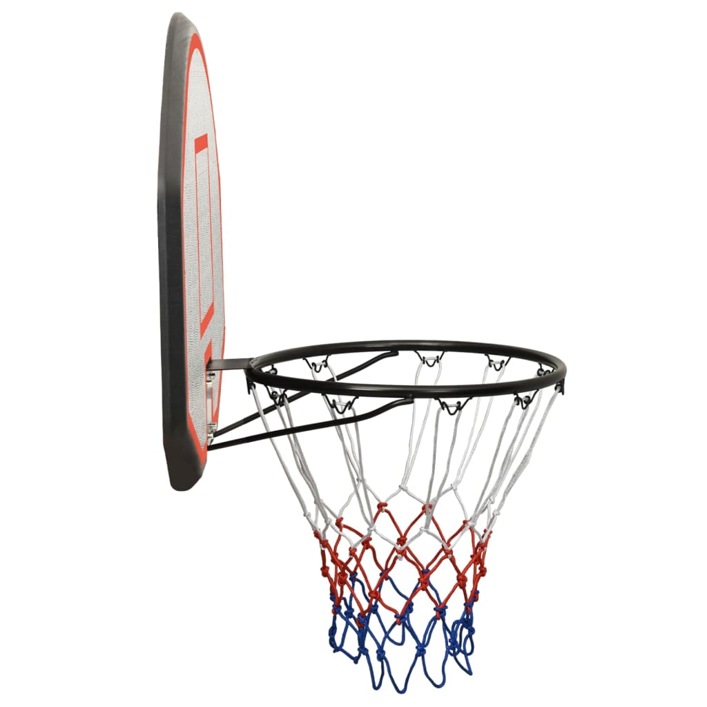 Basketball hoop black 90x60x2 cm polyethylene