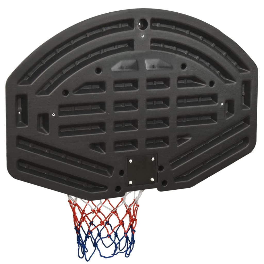 Basketball hoop black 90x60x2 cm polyethylene