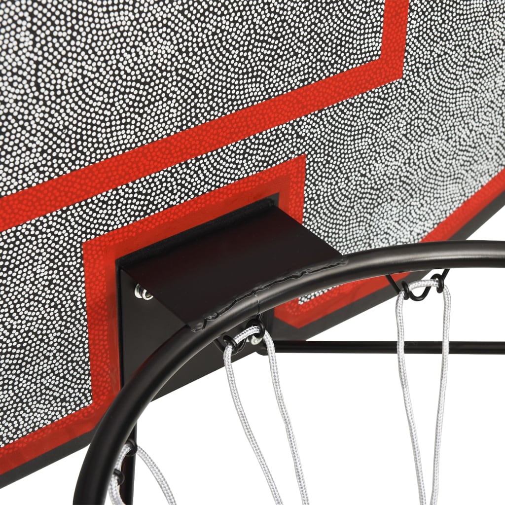 Basketball hoop black 90x60x2 cm polyethylene