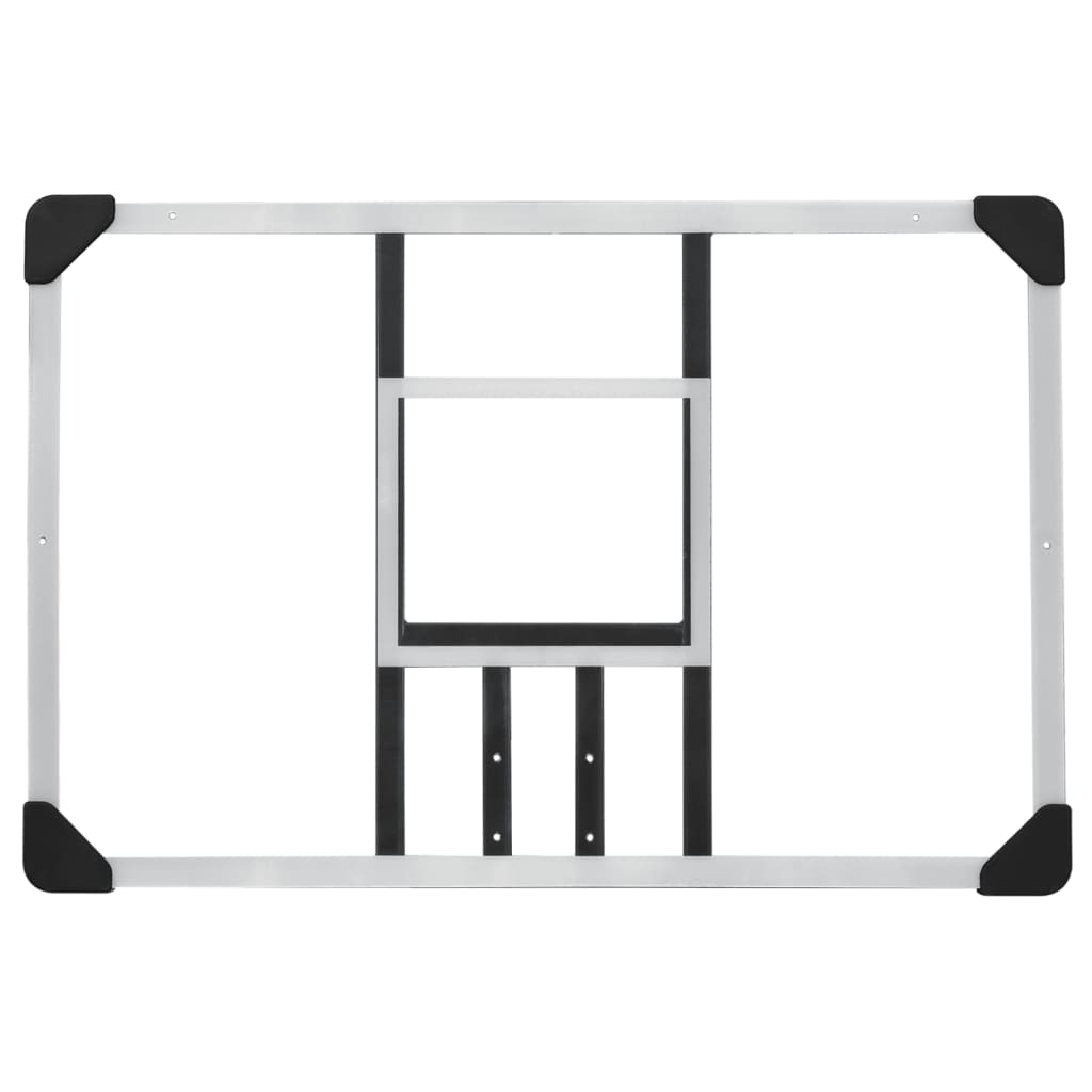 Basketballkorb Transparent 90x60x2,5 cm Polycarbonat
