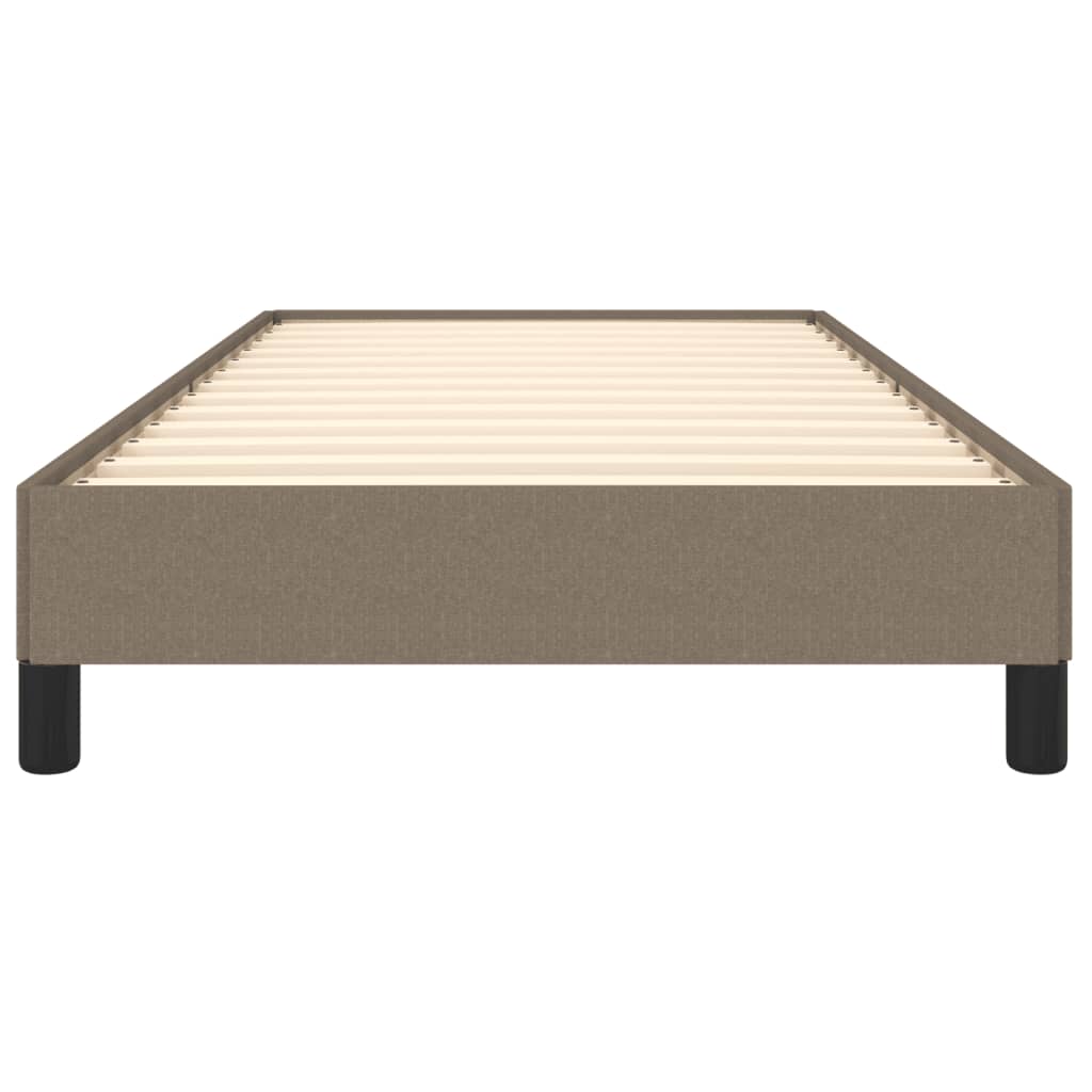 Bettgestell ohne Matratze Taupe 100x200 cm Stoff