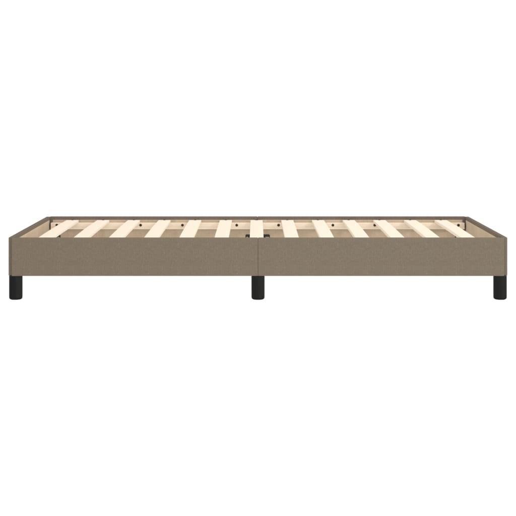 Bettgestell ohne Matratze Taupe 100x200 cm Stoff