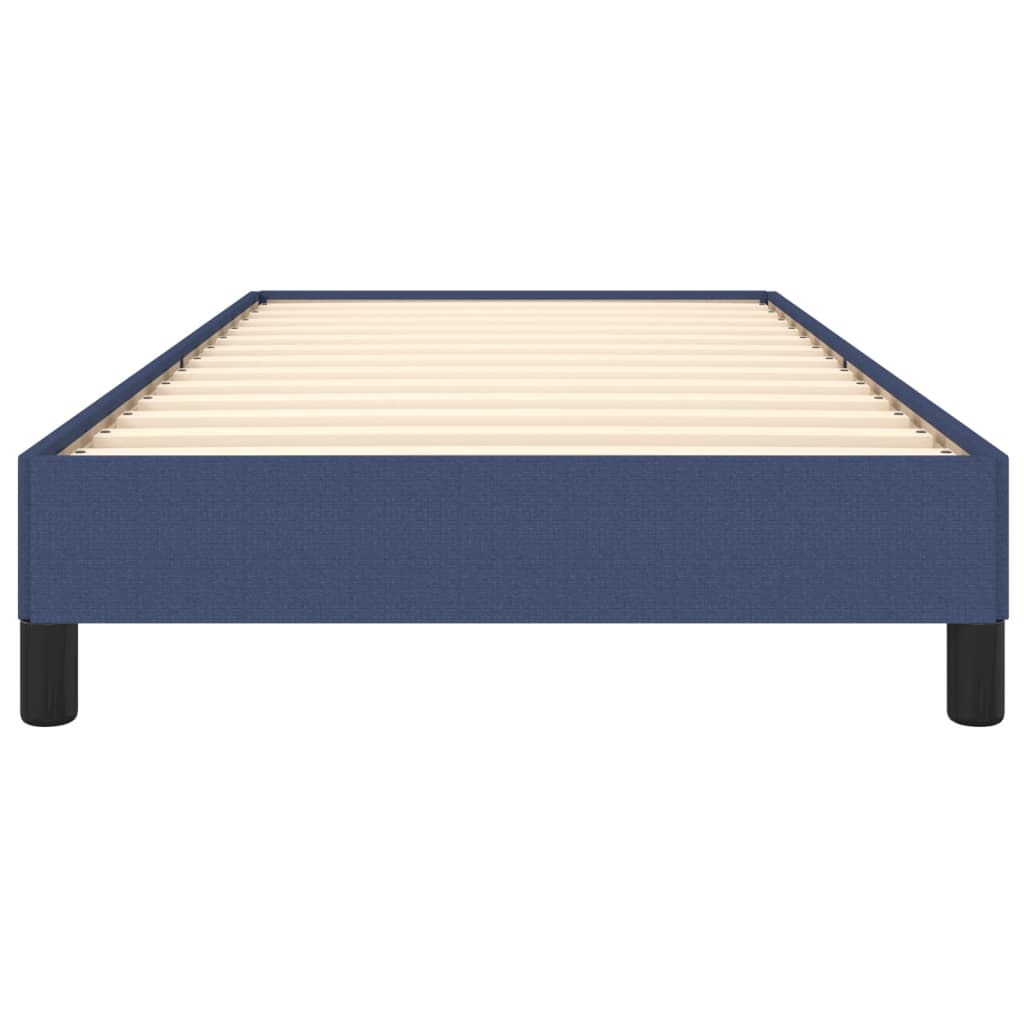 Bed frame blue 100x200 cm fabric