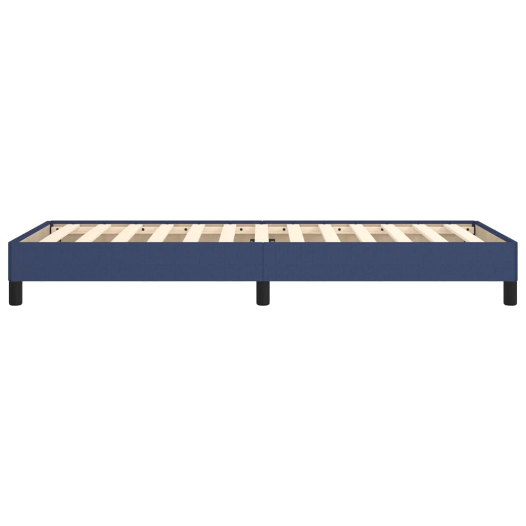 Bed frame blue 100x200 cm fabric