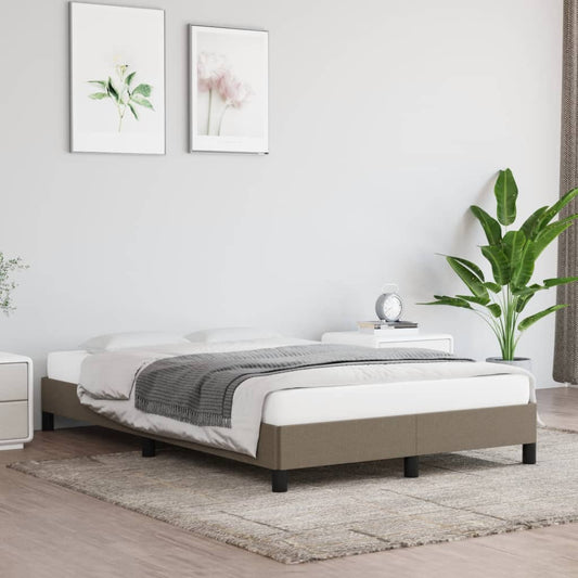 Cadre de lit tissu taupe 120x200 cm