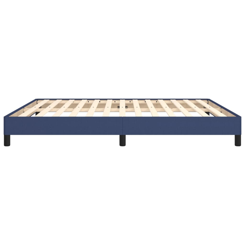 Bettgestell ohne Matratze Blau 160x200 cm Stoff
