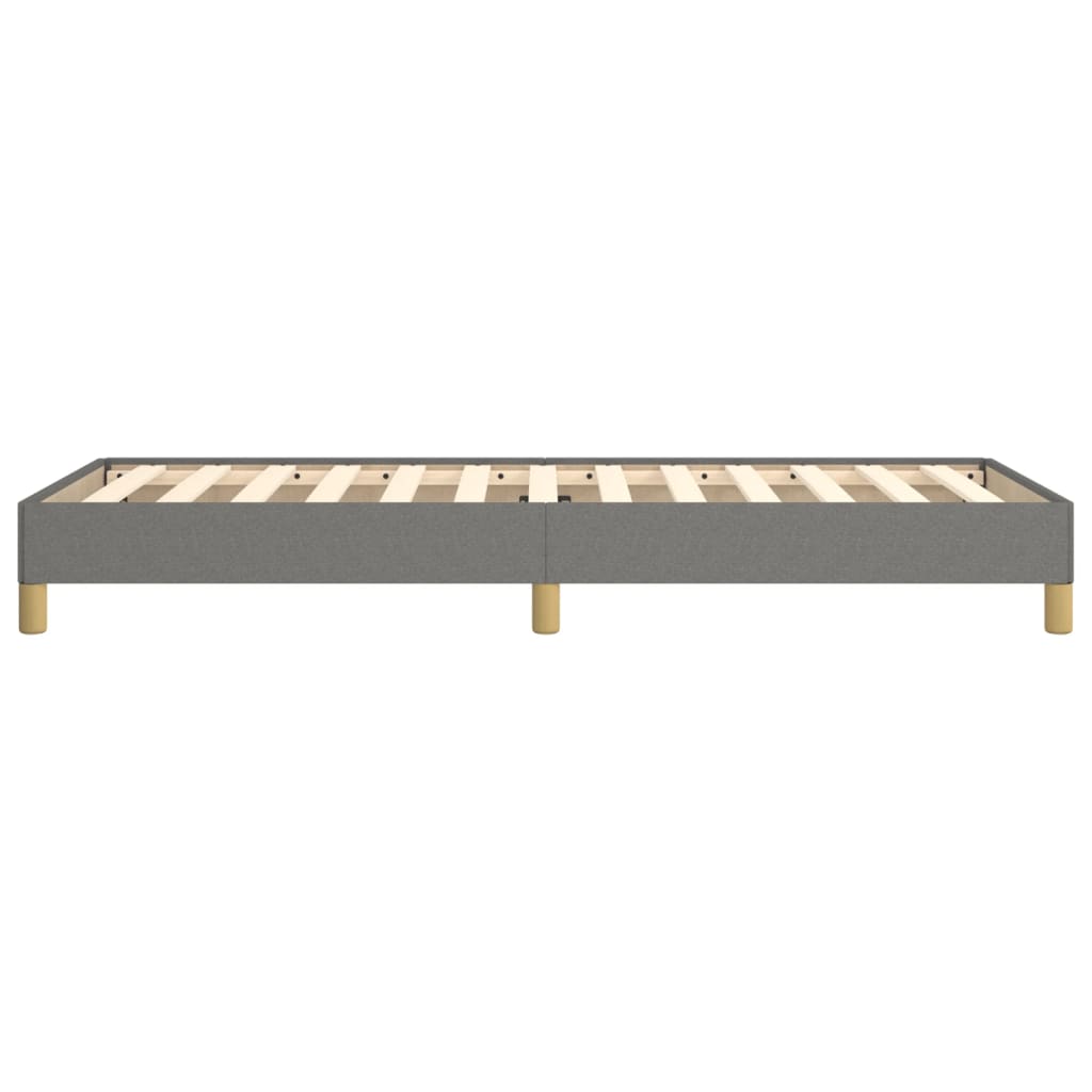 Bettgestell ohne Matratze Dunkelgrau 100x200 cm Stoff