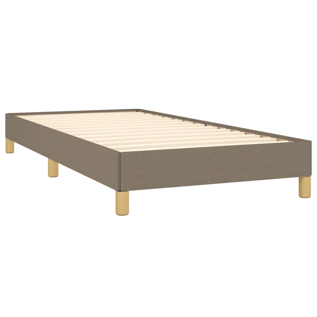 Bettgestell ohne Matratze Taupe 100x200 cm Stoff