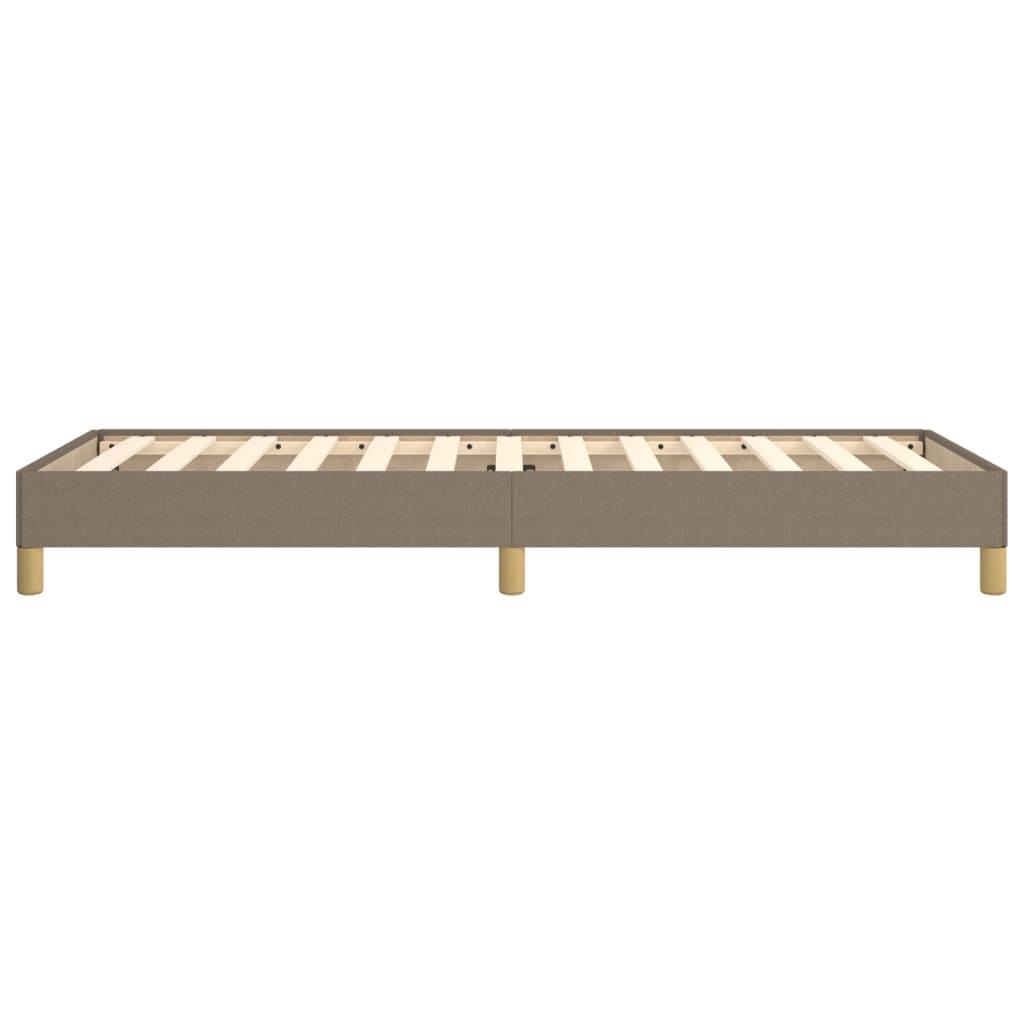Bettgestell ohne Matratze Taupe 100x200 cm Stoff