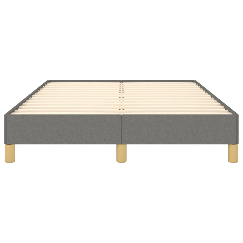 Bed frame dark gray 120x200 cm fabric