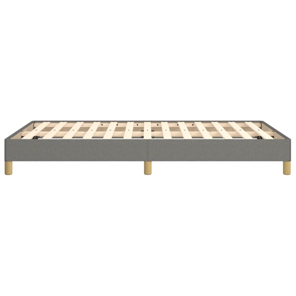 Bed frame dark gray 120x200 cm fabric