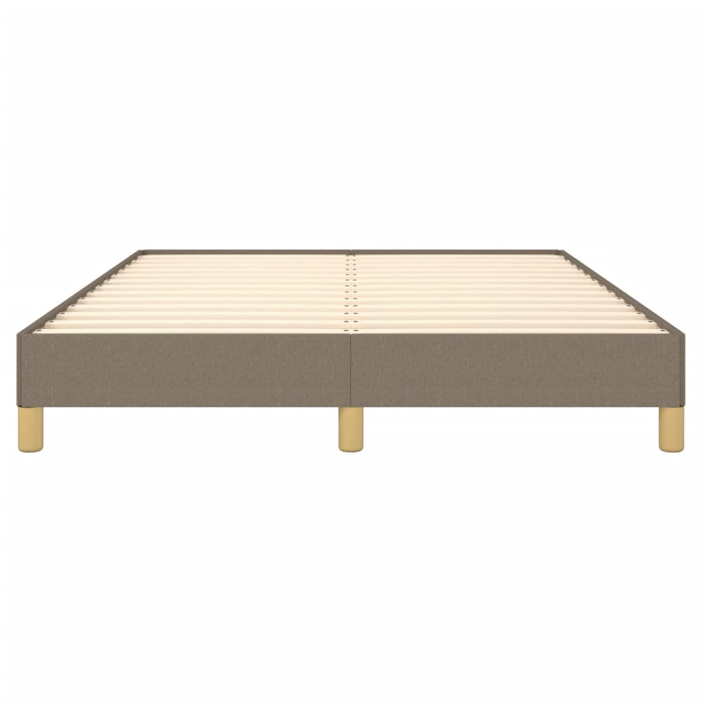 Cadre de lit tissu taupe 140x200 cm