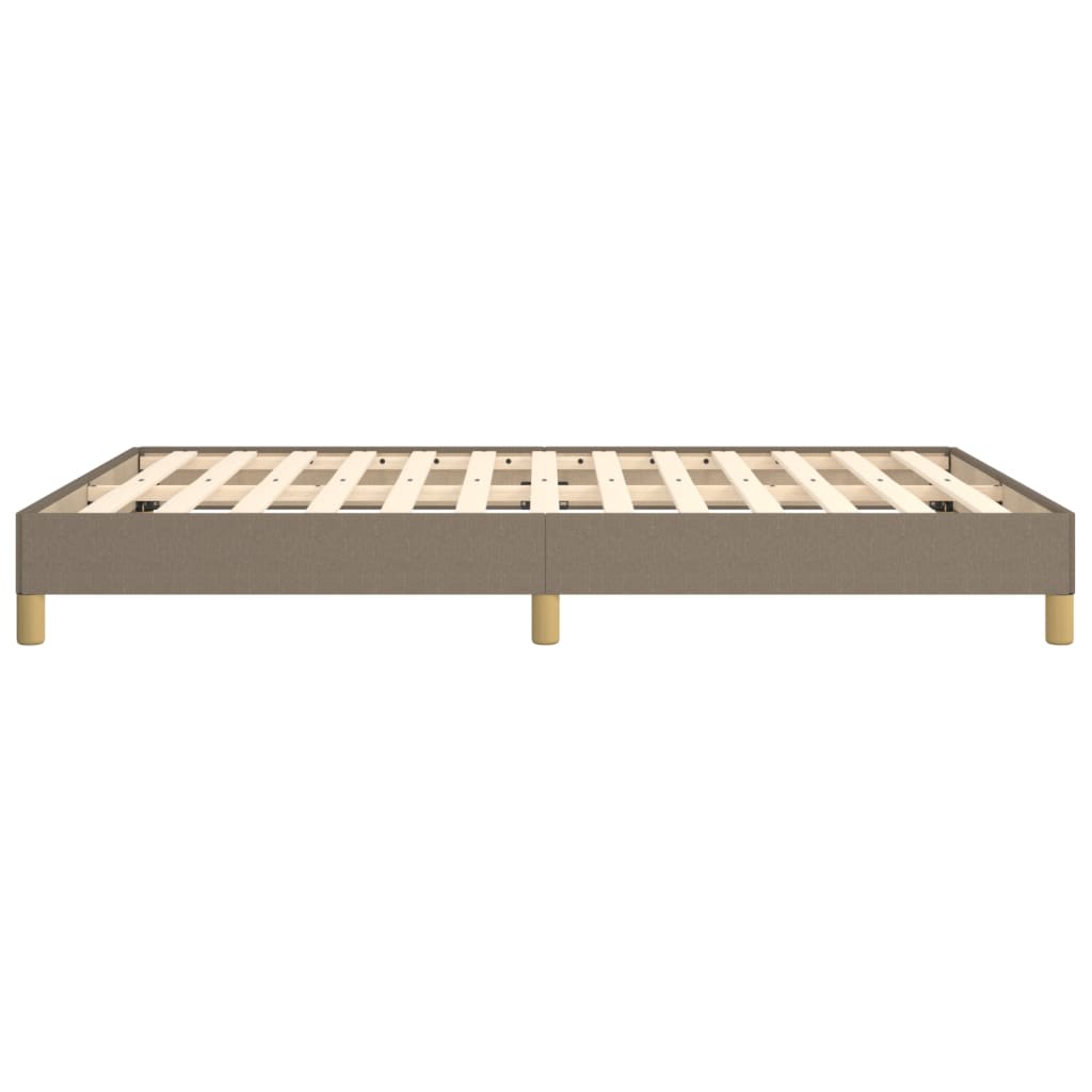 Cadre de lit tissu taupe 140x200 cm