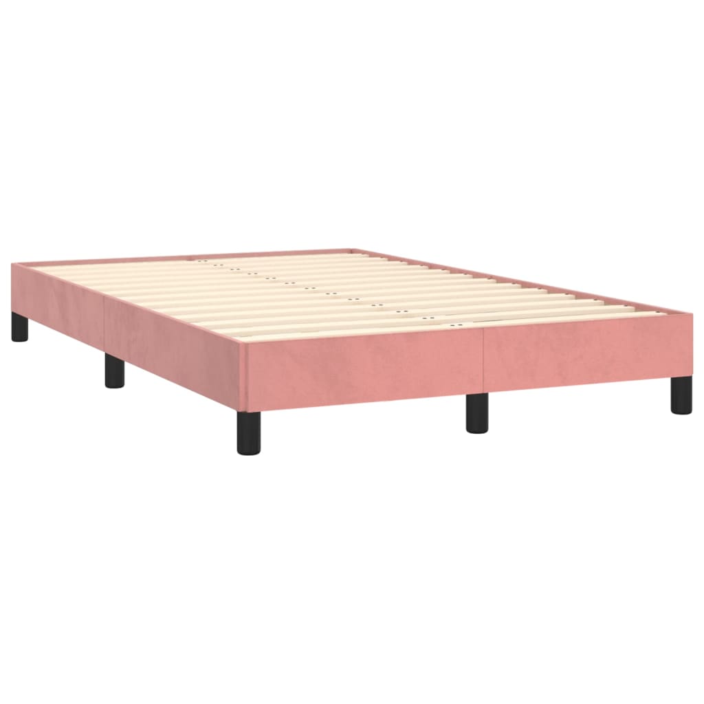 Cadre de lit rose 120x200 cm velours