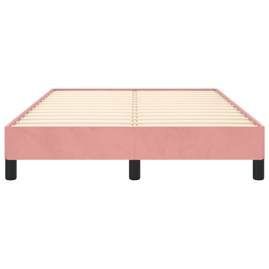 Cadre de lit rose 120x200 cm velours
