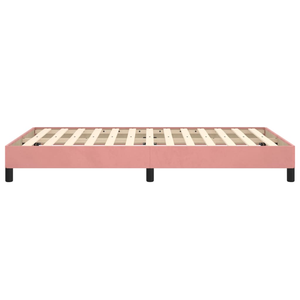 Cadre de lit rose 120x200 cm velours