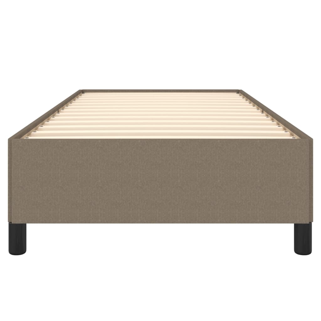 Cadre de lit tissu taupe 80x200 cm